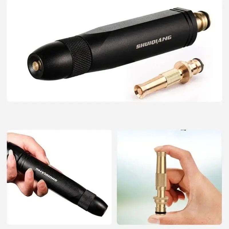 Adjustable High Pressure Squirt Water Gun, Aluminum Alloy Spray Nozzle, Spray Sprinkler High Pressure Direct Spray Garden Hose, Sprinkler System Pressure Washer, Car Wash Watering Gun Cleaning Tool Adjustable High Pressure Squirt Water Gun, Aluminum Alloy Spray Nozzle, Spray Sprinkler High Pressure Direct Spray Garden Hose, Sprinkler System Pressure Washer, Car Wash Watering Gun Cleaning Tool